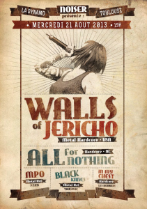 Walls of Jericho @ La Dynamo - Toulouse, France [21/08/2013]