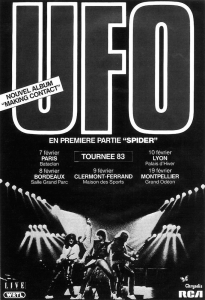 UFO @ Maison des Sports - Clermont-Ferrand, France [09/02/1983]