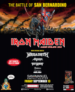 Iron Maiden @ San Manuel Amphitheater & Festival Grounds - San Bernardino, Californie, Etats-Unis [13/09/2013]