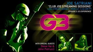 CLUB JOE STREAMING SESSIONS • G3 Experience : Joe Satriani, Steve Vai & John Petrucci