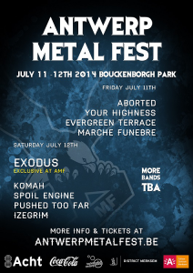 Antwerp metal Fest @ Bouckenborgh Park - Anvers, Belgique, Belgique [12/07/2014]