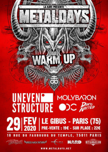 Uneven Structure @ Le Gibus - Paris, France [29/02/2020]