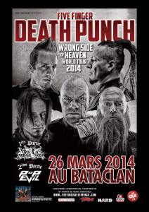 Five Finger Death Punch @ Le Bataclan - Paris, France [26/03/2014]